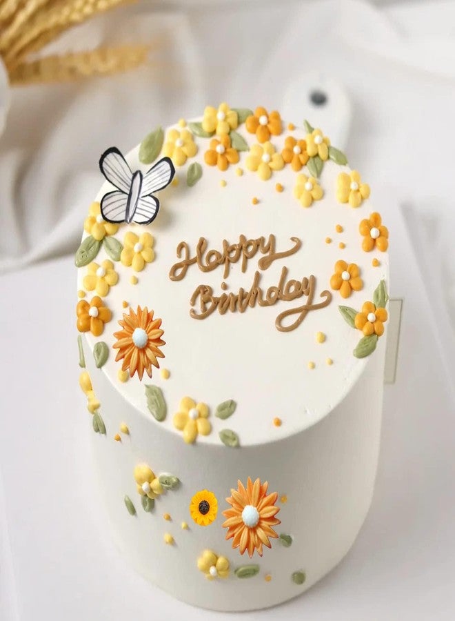 LEGACYCART Daisy Flower Fondant Molds Chrysanthemum Silicone Molds Small Flower Fondant Cake Chocolate Molds for Cake Decoration Cupcake Topper Candy Polymer Clay Gum Paste (Pack of 4) - Image 5