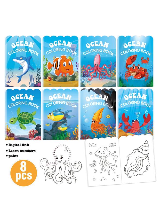 Bluejw New Underwater World Ocean Coloring Book Party Children's Birthday Cute Graffiti Coloring - Image 2