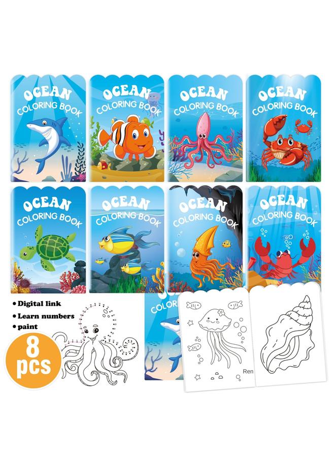 Bluejw New Underwater World Ocean Coloring Book Party Children's Birthday Cute Graffiti Coloring - Image 1