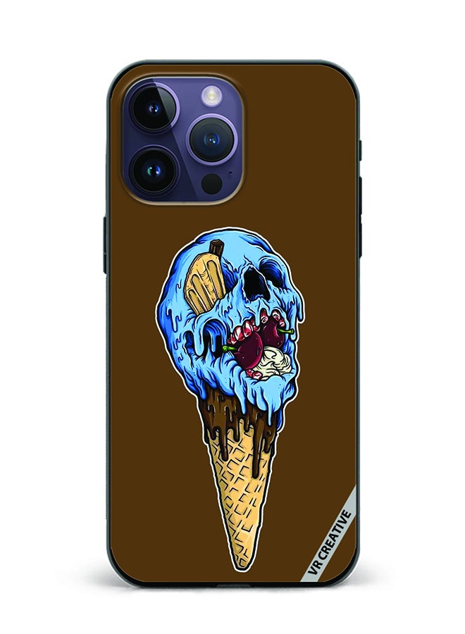 VR CREATIVE Protective Case Cover For Apple iPhone 16 Pro Ice Cream Design Multicolour - Image 1