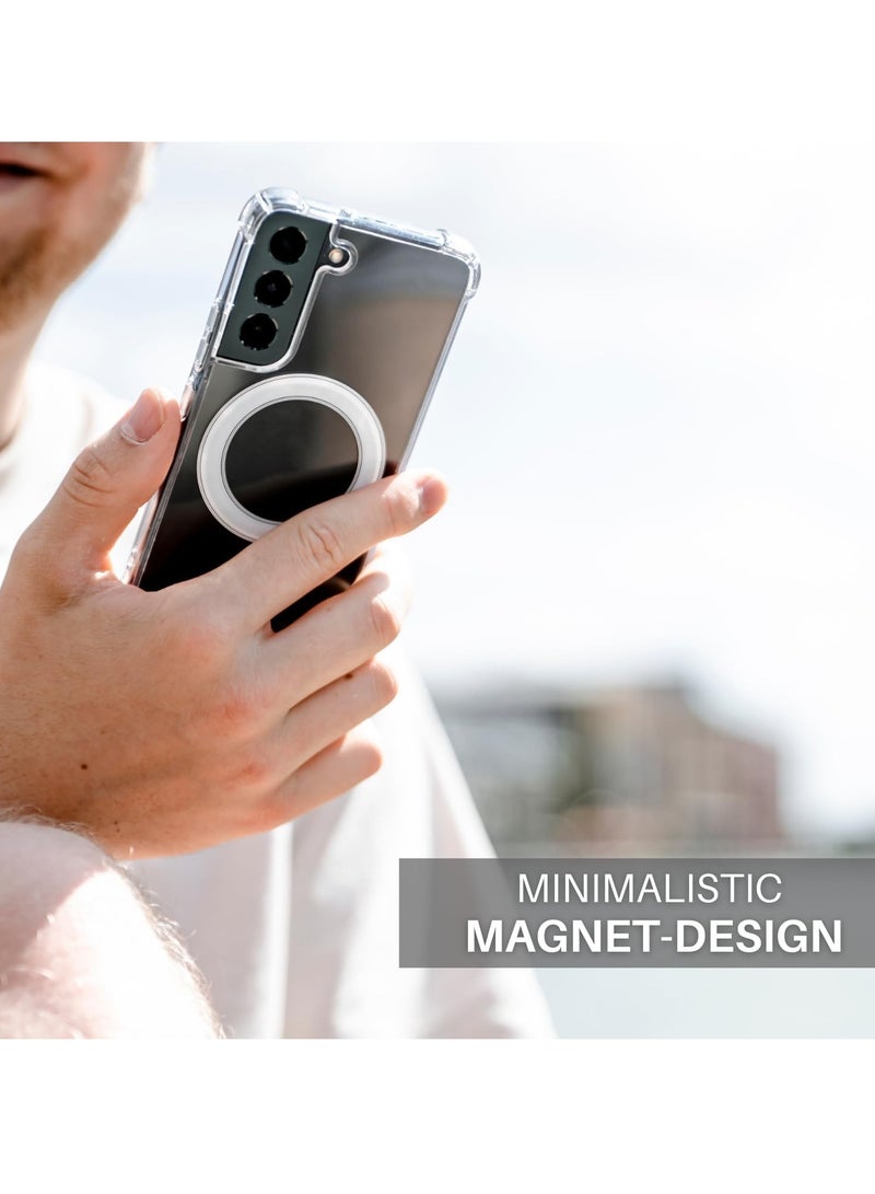 MIGOFAST Compatible for Samsung Galaxy S23 Plus Case 6.6 Inch Slim Thin Magnetic Case Shock Absorption Anti-Scratch Hard Back Crystal Case Cell Phone Cover Compatible with Samsung Galaxy S23 Plus Case - Image 5