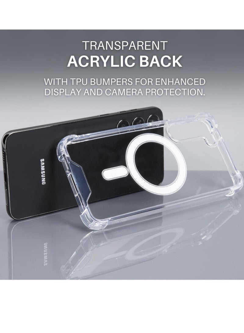 MIGOFAST Compatible for Samsung Galaxy S23 Plus Case 6.6 Inch Slim Thin Magnetic Case Shock Absorption Anti-Scratch Hard Back Crystal Case Cell Phone Cover Compatible with Samsung Galaxy S23 Plus Case - Image 4