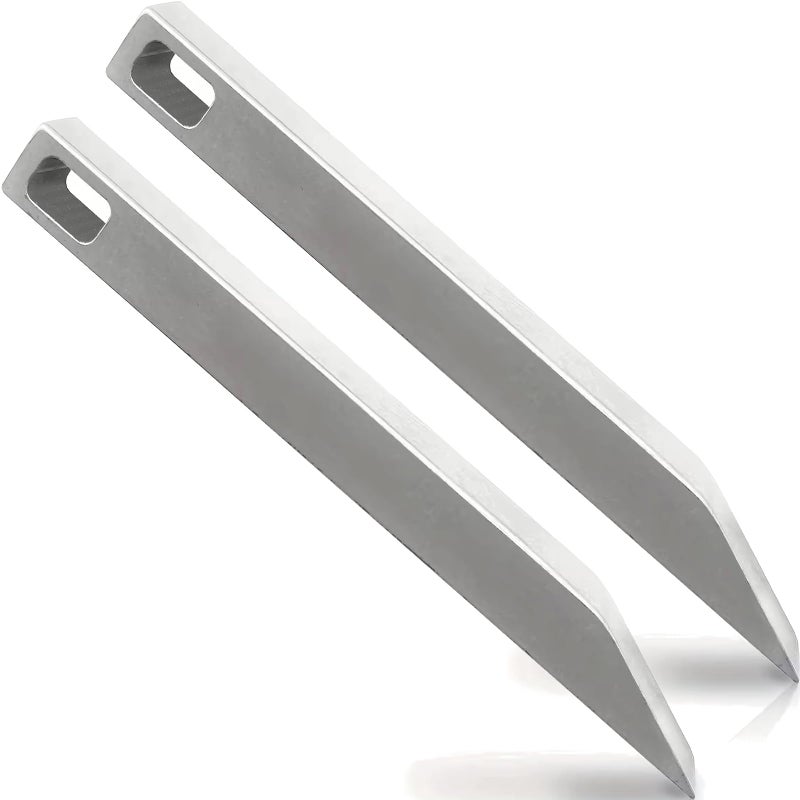 Heavenly Metals EDC Titanium Pry Bar 2 Pack - Heavy Duty Mini Keychain Prybar - Mighty Miniature Portable Multitool, Screwdriver, Bottle Opener, & Box Opener - Image 1