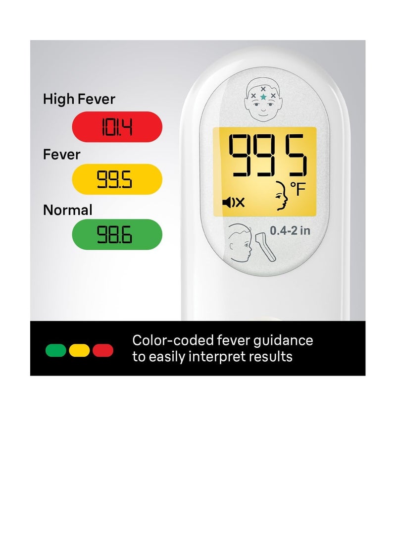Generic - No Touch 3-in-1 Thermometer, Measures Forehead, Liquid and Food Temps, Professional Accuracy and Color Coded Fever Guidance for Babies, Kids, Toddlers and Adults, FSA and HSA Eligible - Image 1