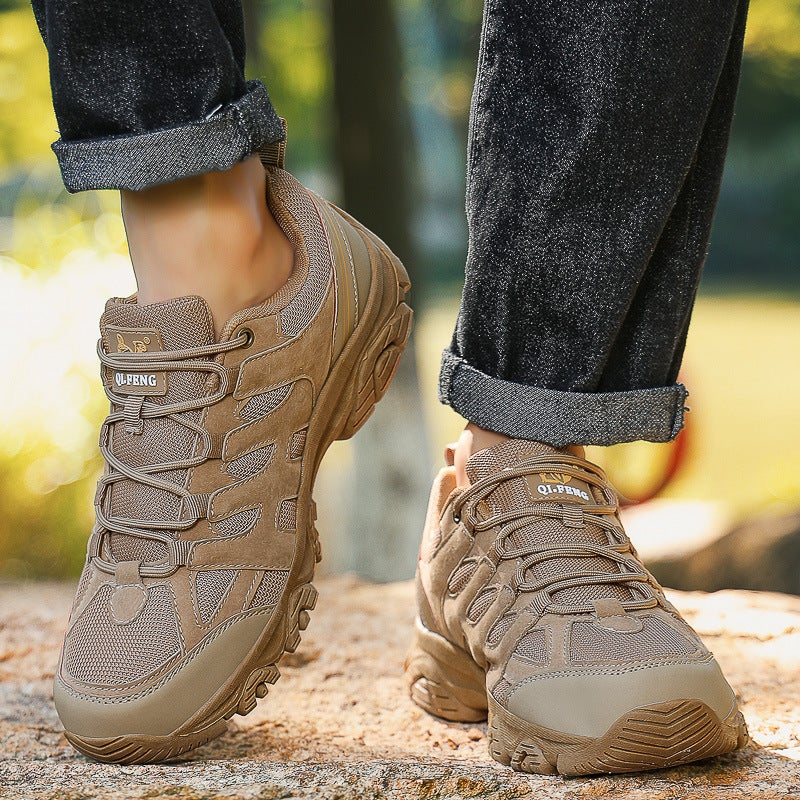 2025 Four Seasons New Sports Outdoor Shoes Men'S Couple Mesh Breathable Hiking Shoes Women'S Off-Road Anti-Slip Rock Climbing Hiking Shoes - Image 4