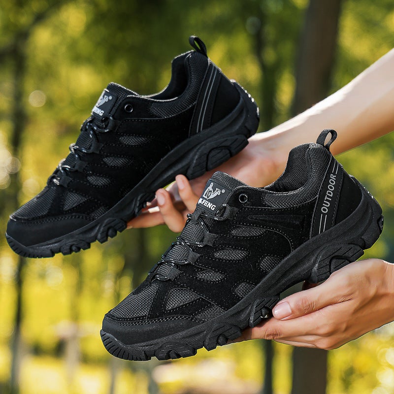 2025 Four Seasons New Sports Outdoor Shoes Men'S Couple Mesh Breathable Hiking Shoes Women'S Off-Road Anti-Slip Rock Climbing Hiking Shoes - Image 3