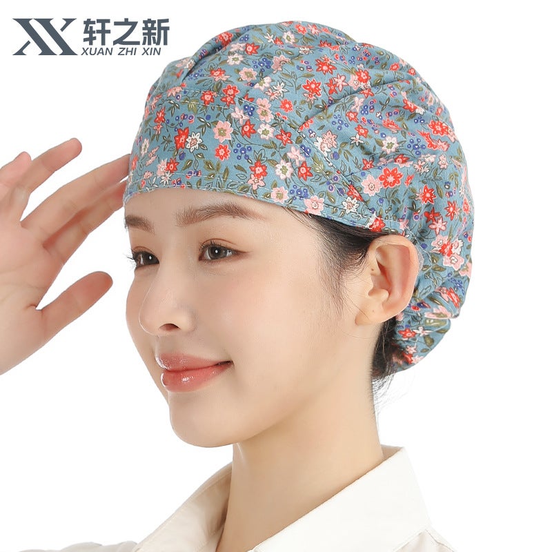 Chef Hat Catering Cooking Kitchen Anti-Oil Smoke Hat Cooking Canteen Home Work Hat Factory Dust-Proof Headgear - Image 1
