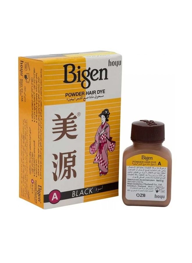 Bigen - 3 PIECES OF Dye Powder Black Powder for Hair Color 3 X 6g - Image 1