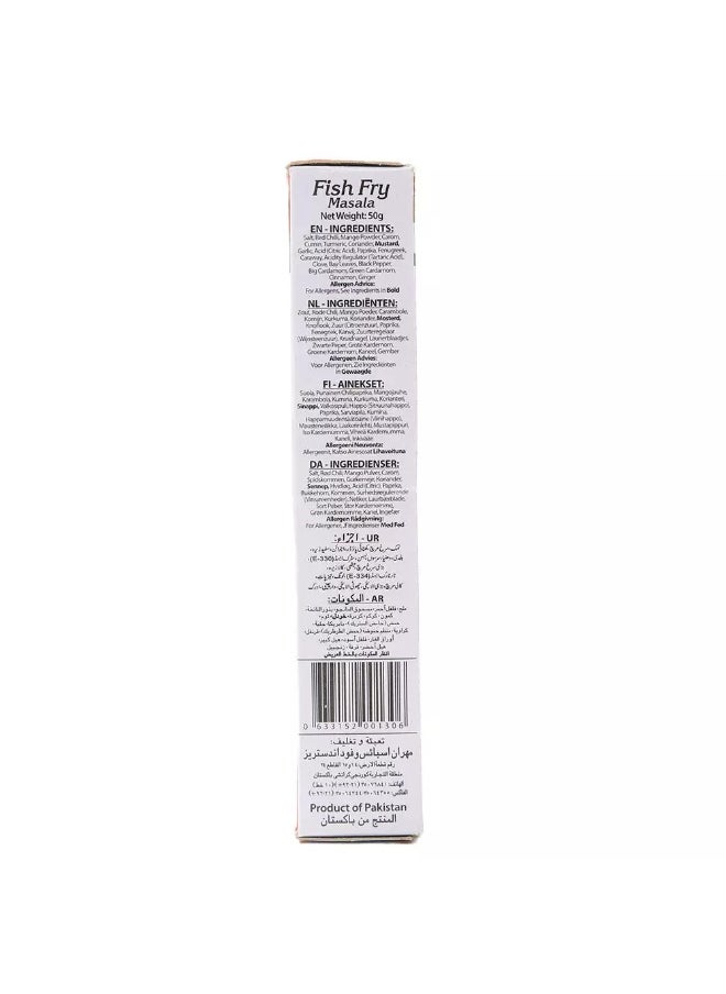 Mehran Mehran Fish Fry Masala 50grms Fried Fish Serve With Chapati or Boiled Rice Spices Mix For Fried Fish or Other Sea Food  - Image 3