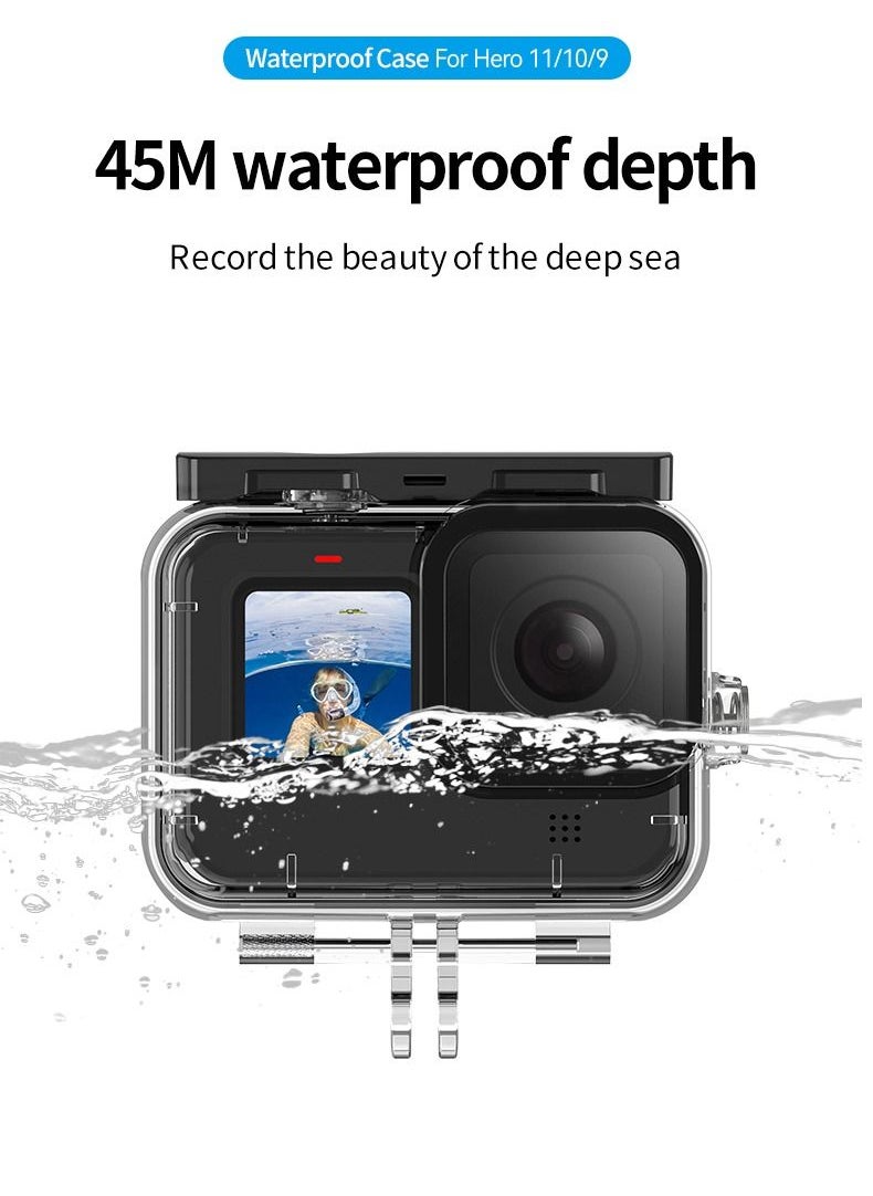 حقيبة غوص مقاومة للماء من TELESIN لكاميرات GoPro HERO11 HERO10 HERO9