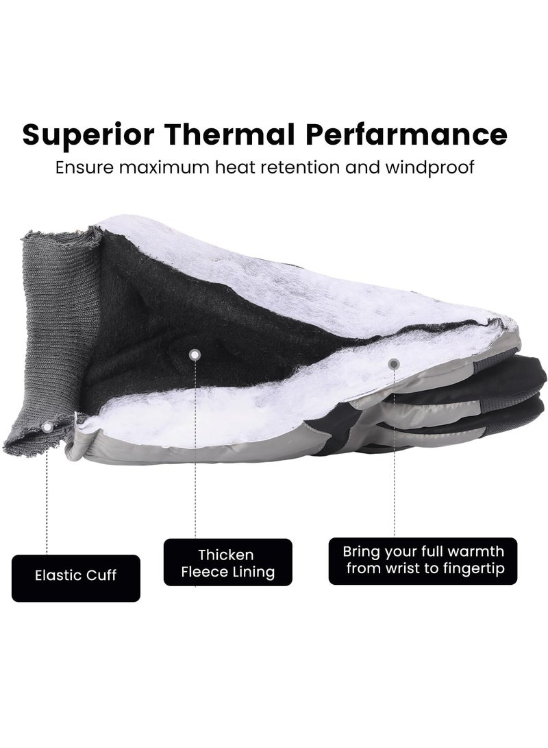KASTWAVE Winter Gloves for Men Women - Wool Fleece Liner Touchscreen Gloves, Thermal Warm Winter Gloves for Cold Weather - Image 5