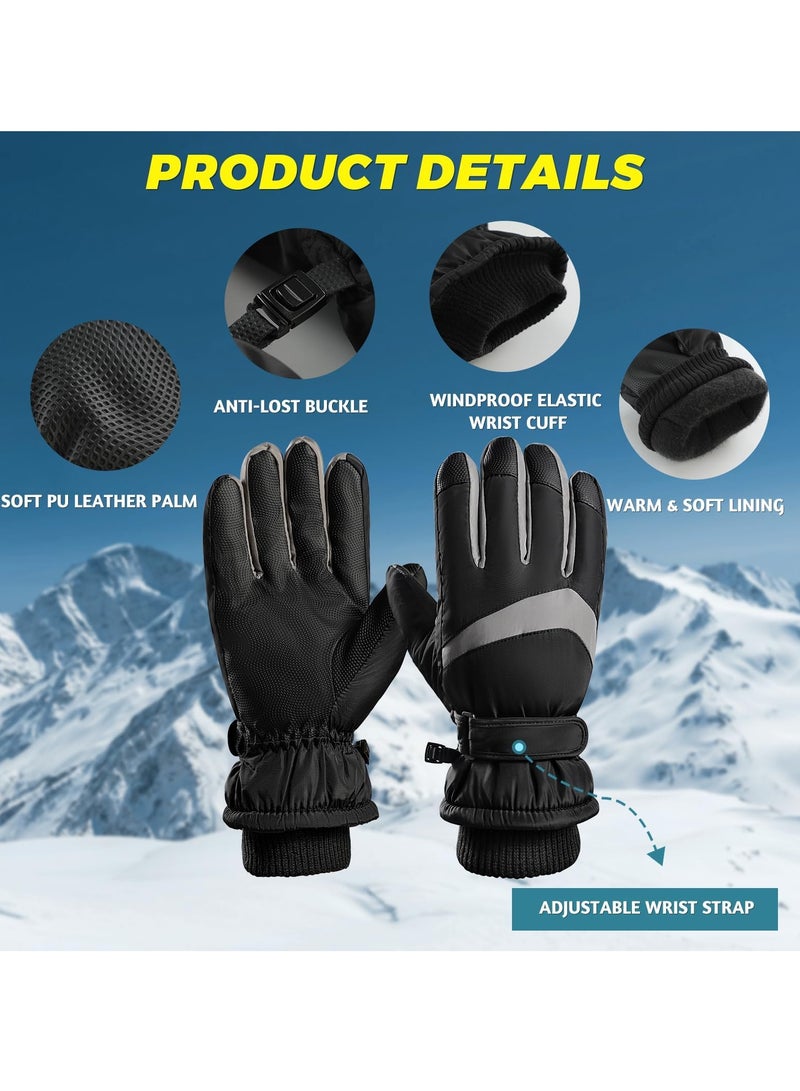 KASTWAVE Winter Gloves for Men Women - Wool Fleece Liner Touchscreen Gloves, Thermal Warm Winter Gloves for Cold Weather - Image 3