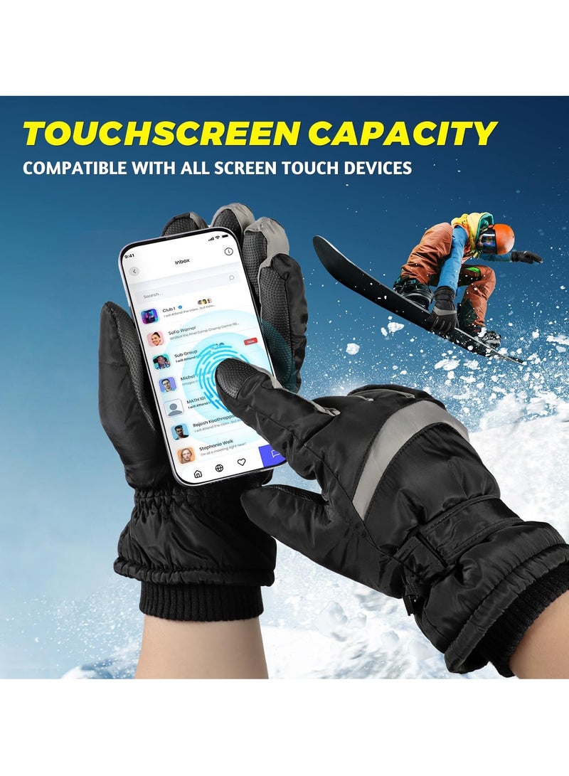 KASTWAVE Winter Gloves for Men Women - Wool Fleece Liner Touchscreen Gloves, Thermal Warm Winter Gloves for Cold Weather - Image 4