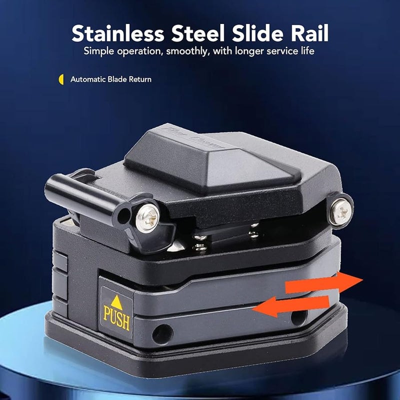 Portable Fiber Cleaver with Stainless Steel Slide Rail for Strands Cable Cutter - Image 4