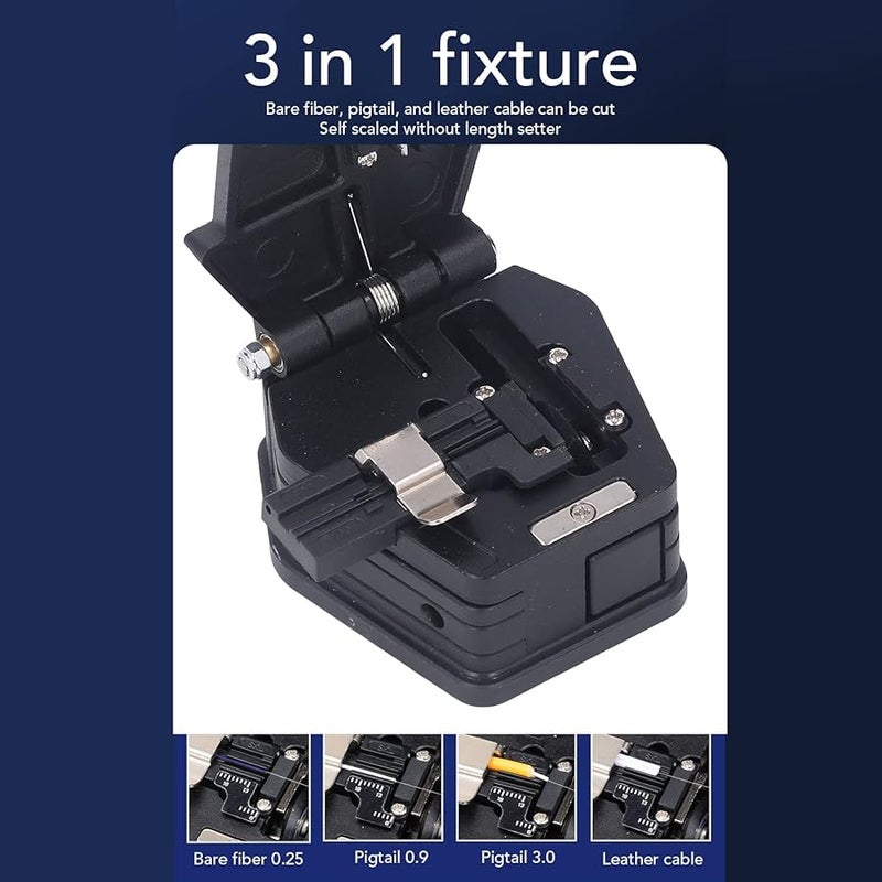 Portable Fiber Cleaver with Stainless Steel Slide Rail for Strands Cable Cutter - Image 5