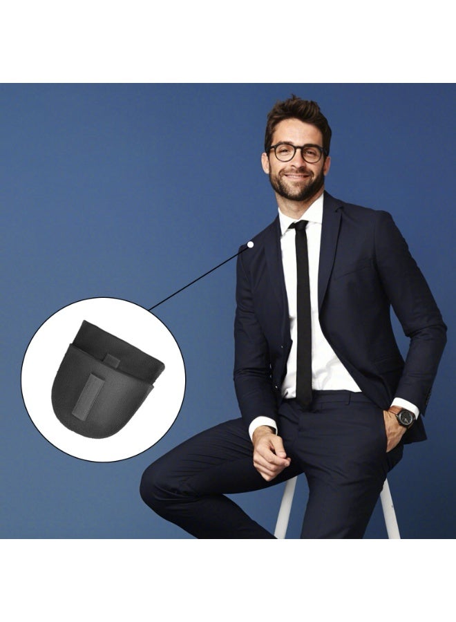 DOUGEI 2 Pairs Womens Sponge Wedge Shoulder Pads Covered Set-in Shoulder Pads Non slip Enhancer Shoulder Pads with Bra Strap Sticky Flaps Sewing Foam Pad Bra Strap Cushion for T-shirts Dresses Clothes - Image 5