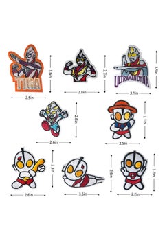 Excefore Iron on Patches for Clothing, 8 Pcs Iron-on Embroidery Decorative Patches, Cartoon Anime Fabric Repair DIY Patch, for Clothing, Jeans, Jackets, Pants, Dress, Hats, Backpacks  - Image 2