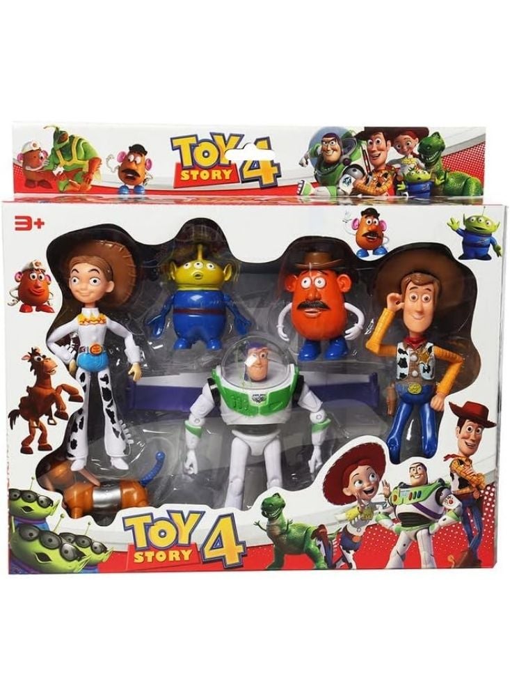 Premium Toy Story 4 Action Figure Set – Multicolor Woody, Buzz Lightyear & Friends Character Toys for Kids - Image 1