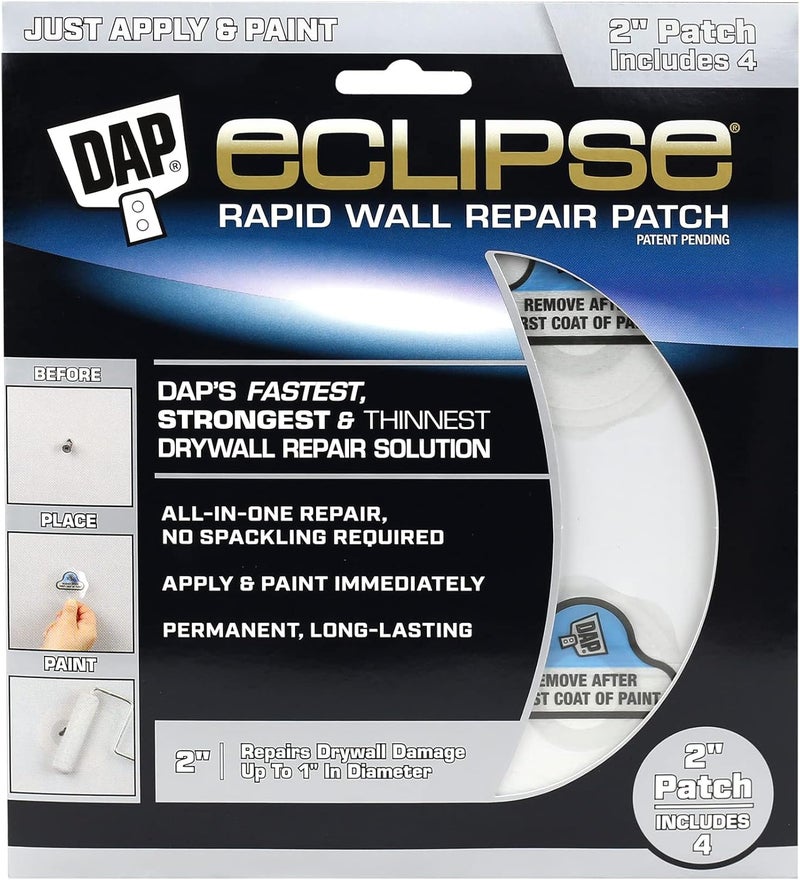 Dap Eclipse Rapid Wall Repair Patch, 2 in, 4 Pack (7079809161) - Image 1
