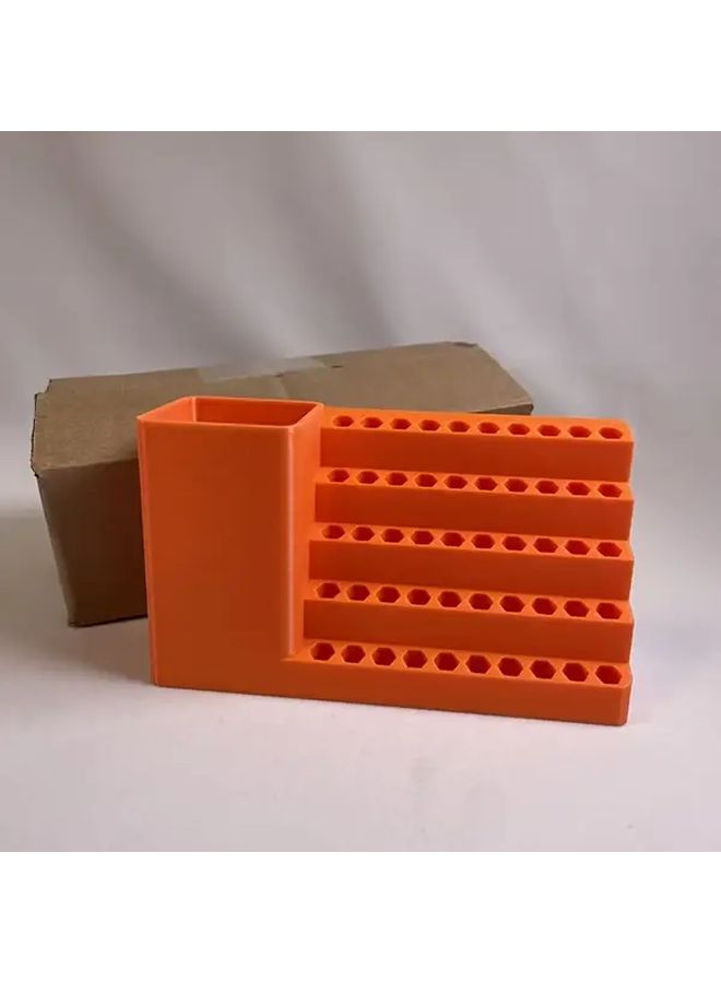 50 Hole Screw Organizer Heavy Duty Toolbox Storage Panel For 6 35mm Hex Shank Screwdrivers Workshop Garage Professional And Home Use - Image 4