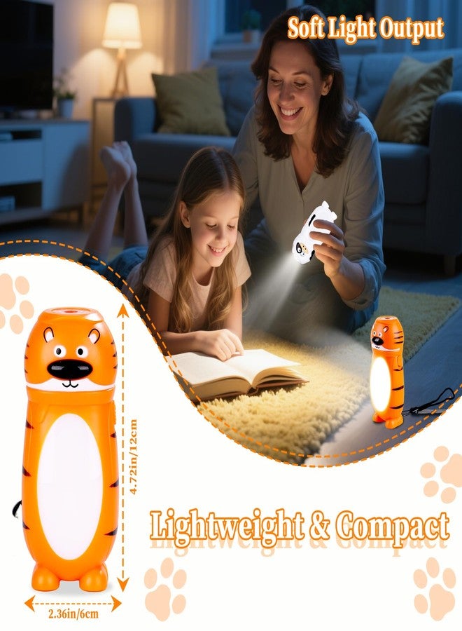 KunHe 4 Pack Animal Flashlights for Kids 2 in 1 Toddler Flashlight Camping Lantern Flashlights Stocking Stuffers for Kids Toddlers Lantern Cute Flashlight Christmas Gift for Girls Boys - Image 5