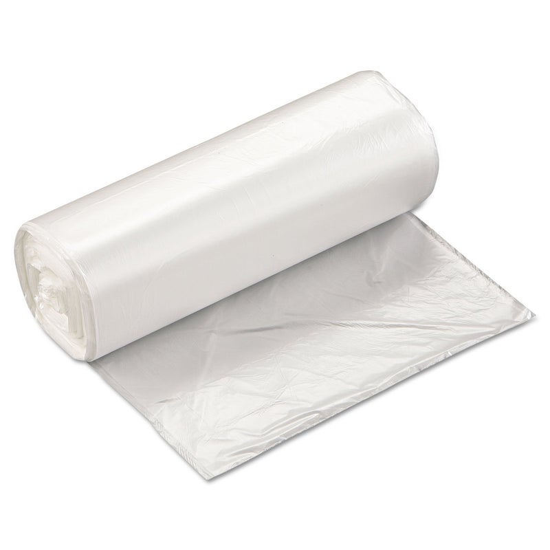 Inteplast EC2433N High-Density Can Liner, 24 x 33, 16gal, 5mic, Clear, 50/Roll, 20 Rolls/Carton - Image 1