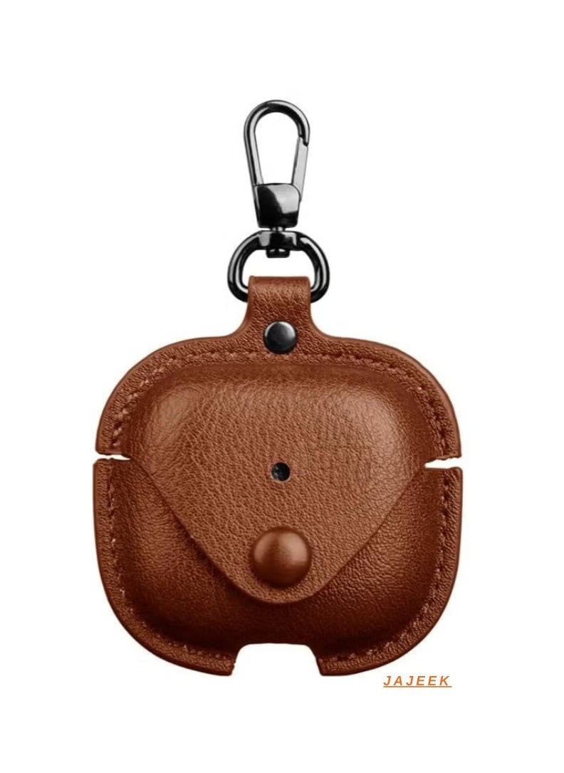 JAJEEK AirPods 4 2024 Case – PU Leather Anti-Scratch Protective Cover with Keyring, Stylish Case for AirPods 4 2024, Durable & Shockproof, Slim Fit Design - Image 1