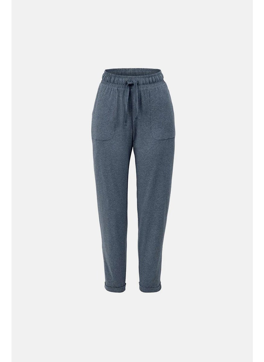 Tchibo - Women Wide Leg Heather Pants, Indigo - Image 1