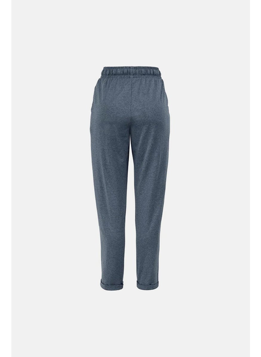 Tchibo - Women Wide Leg Heather Pants, Indigo - Image 1