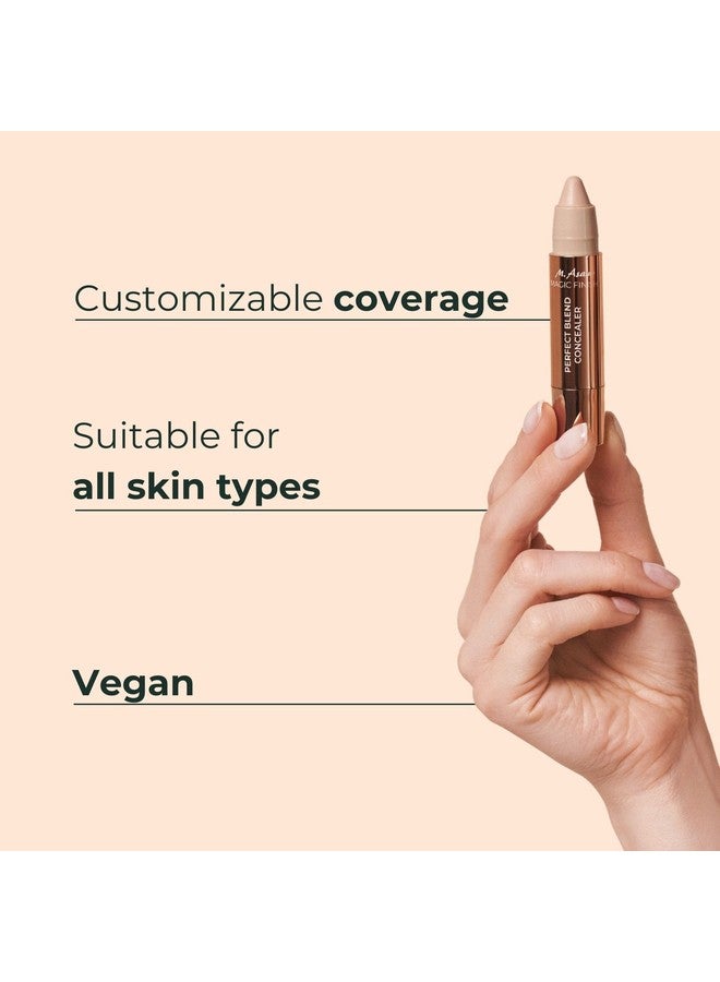 أم. أسام M. Asam Magic Finish Perfect Blend Concealer Fair (0.1 Oz) - Concealer يخفي العيوب والشوائب، مكياج بتغطية قابلة للتعديل وتأثير طمس فوري، نباتي - Image 3