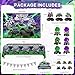 Wakeys 99 Pcs Monster Truck Birthday Party Decorations Set with Purple and Green Black Balloon Garland Arch Kit with Star Wheels Checkered Balloons Backdrop Tablecloth Grave Digger Party Supplies - Image 4