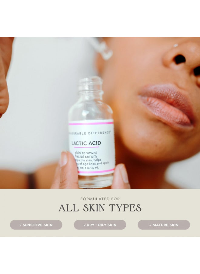 Measurable Difference - Measurable Difference Lactic Acid Face Serum, 1 oz - Exfoliate, Strengthen, and Hydrate Skin for Daily Protective Barrier - Image 1