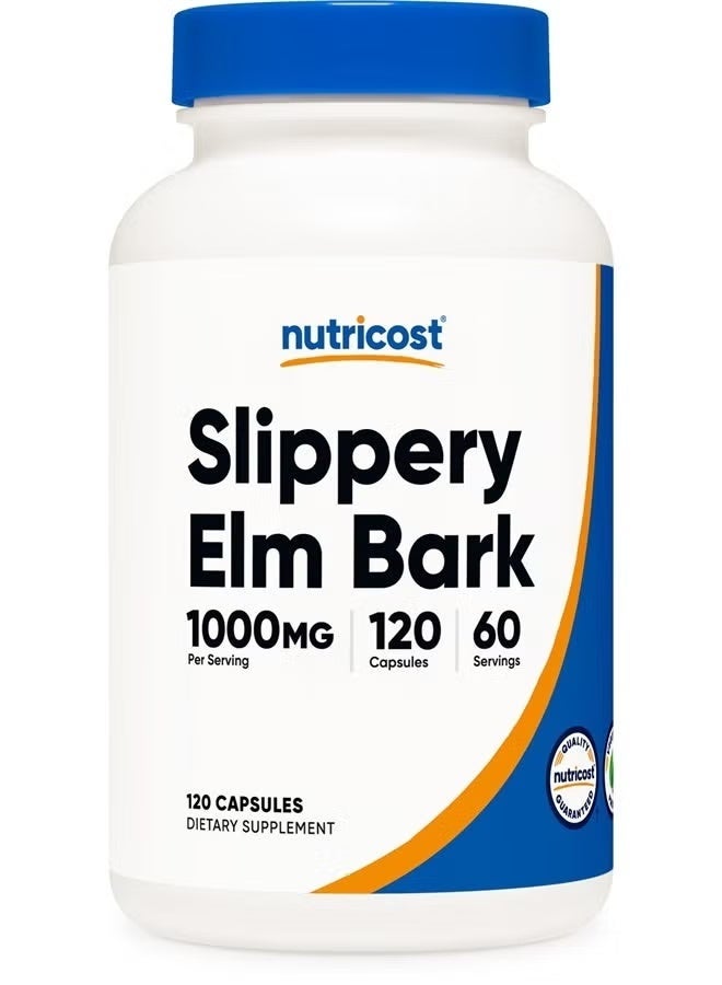 Nutricost, Slippery Elm Bark, 120 Capsules (500 mg per Capsule) - Image 1