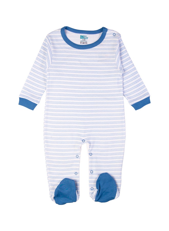 Babies Basic 5 Piece Unisex 100% Cotton Gift Set Include Bib, Romper, Mittens, Cap And Sleepsuit/Jumpsuit- Life Is Better  - Image 3