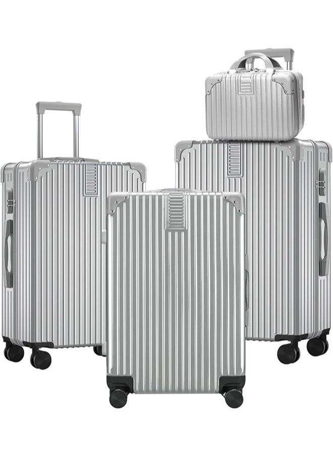 Denzoz - Luggage Sets, Expandable Hardshell Luggage, 4-piece (14/20/24/28)" Suitcase Sets, with Universal Wheels,ABS+PC Harshell Spinner Luggage with TSA Lock - Image 1