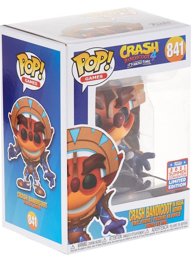 Funko Crash Bandicoot Crash In Mask Armor Pop Vinyl Summer Convention 2021  - Image 4
