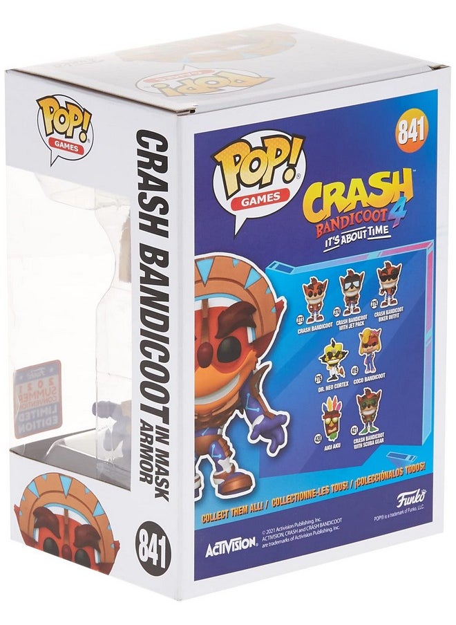 Funko Crash Bandicoot Crash In Mask Armor Pop Vinyl Summer Convention 2021  - Image 5