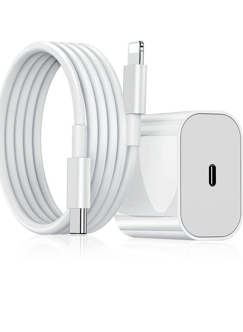 ELTRAZONE 20W Fast iPhone Charger PD 3.0 USB C Charger Adapter with USB C Cable Compatible for iPhone Charger 13, 12, 11, Mini, X Series and Later (Charger)  - Image 4