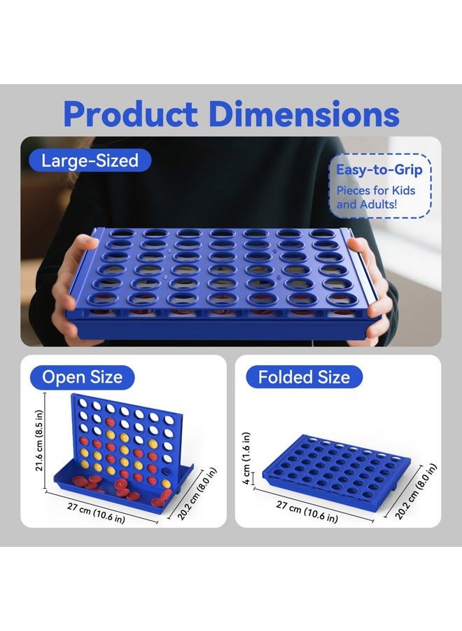 Pup Go Big Size 4 in a Row Board Game for Kids Ages 3-8, Perfect Educational Family Garden Games for Boys Girls, 2 Player Strategy Game with 6 Spare Discs, Foldable Design (Big Size) - Image 5