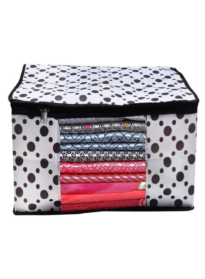 Shaping Fabric Garment Cover Non-Woven 90 GSM with Transparent Window & Double Metal Zipper - Pack of 1 | Dustproof Clothes Storage Bag for Sarees, Suits, Jackets, Shirts SCXLRL1582493517524148523966 - Image 1