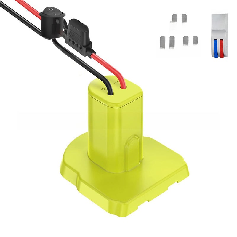 Suitable for RYOBI (RYOBI)18V power tools nickel-electric lithium battery DIY output adapter with cable(Liyoubi-Boat Switch/Insurance) - Image 1
