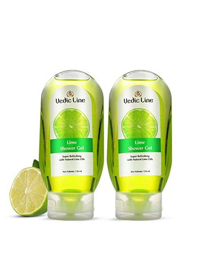 Vedicline Lime Shower Gel Super Refreshing With Natural Lime Oils For Soft & Moisturized Skin (Pack Of 2) (2 * 120 Ml) - Image 2