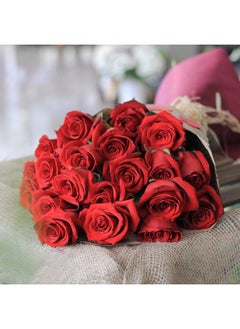 Ever Red 21 Roses One Side Bouquet