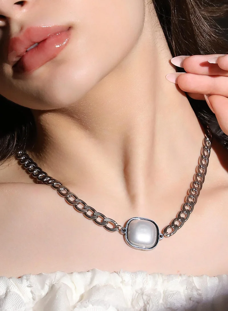 سوهي Women's The Perla-Flat Chain Necklace