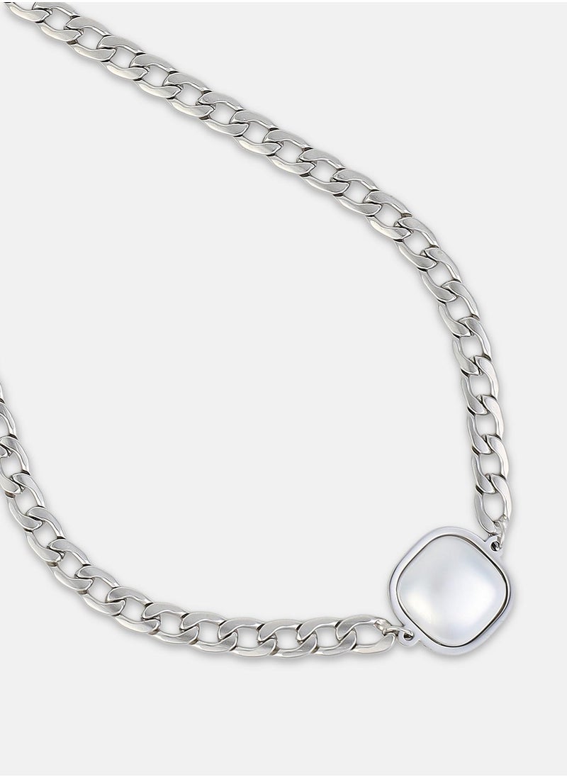 SOHI Women's The Perla-Flat Chain Necklace  - Image 5