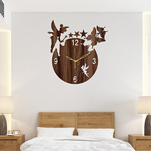 Freny Exim 10" Inch Wooden Wall Clock (Wenge, Small Size, 25cm x 25cm)-008 - Image 5