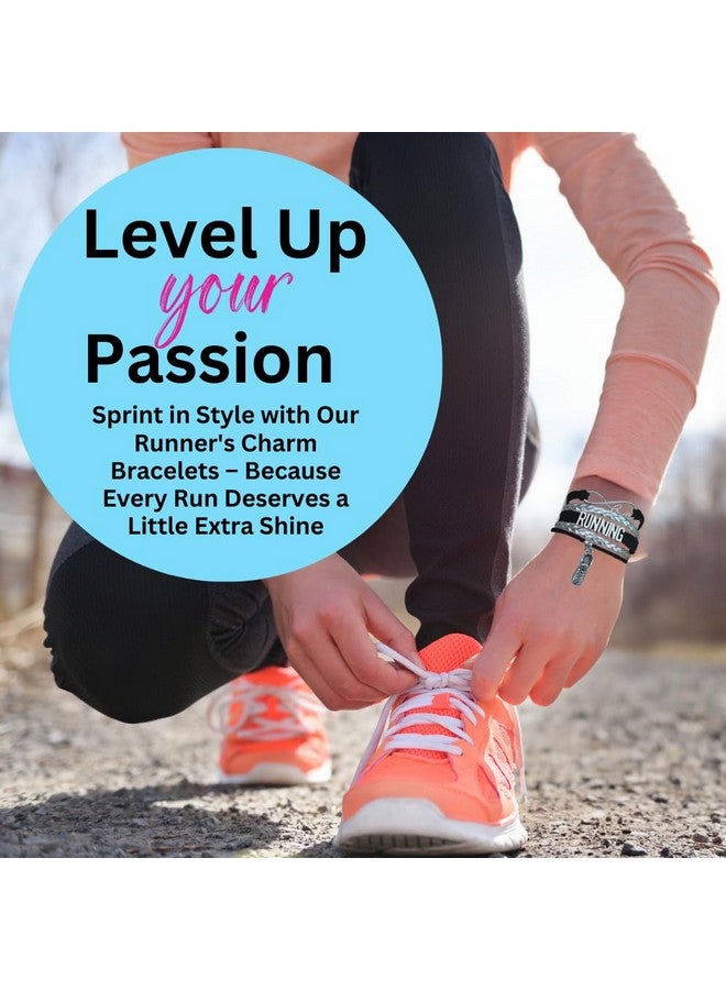 Infinity Collection Running Gifts- Runner Bracelet, Running Jewelry, Adjustable Running Charm Bracelet- Ideal Cross Country, Track, Marathon Gifts - Image 4