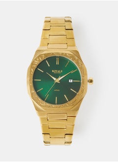 Royale Mega Round Shape Analog Wrist Watch RE224R - 40mm - Gold  - Image 1