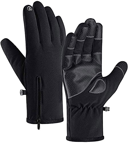 Jeniulet 100% Waterproof Winter Gloves -30℉ Warm Windproof All Fingers Touch Screen Gloves for Men Skiing and Outdoor Work - Image 1