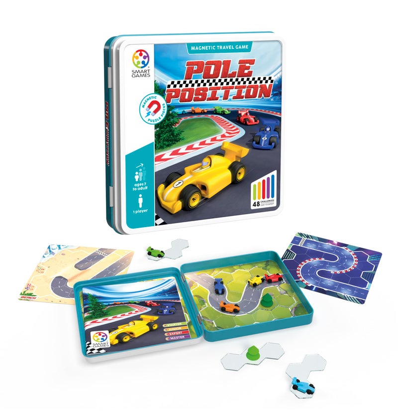 SmartGames Pole Position 3D Logic Puzzle Game with 48 Challenges Brain Teaser for Ages 7+ - Image 1